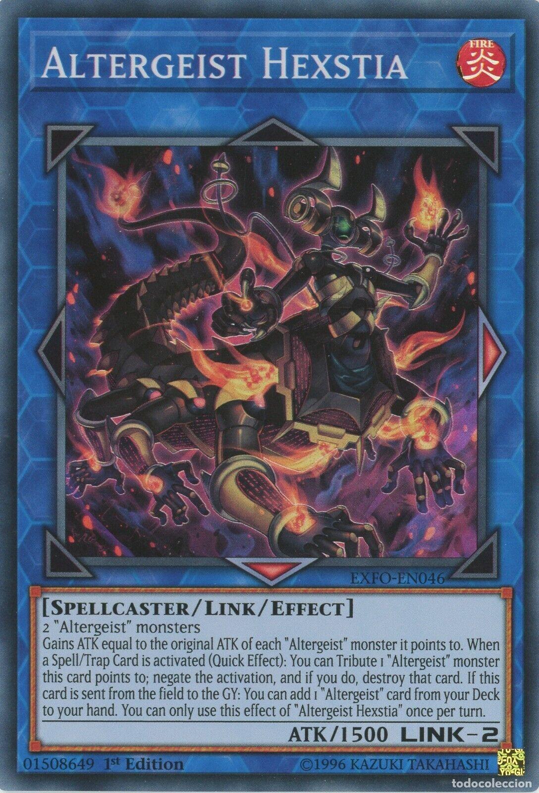 Carta YUGIOH-Altergeist Hexstia-EXFO-EN-NM-Super Rare 1.Ed - Konami