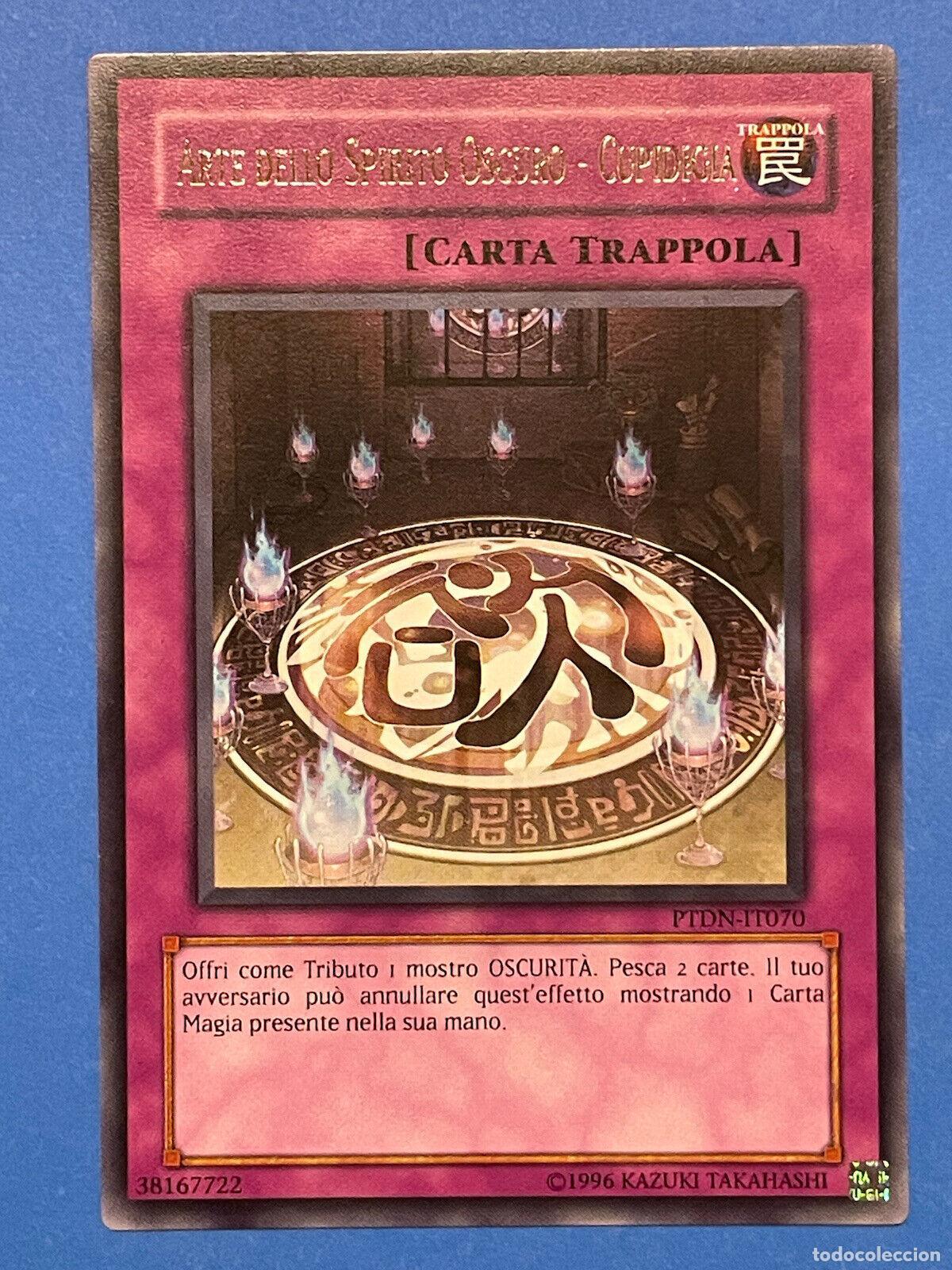 Carta YUGIOH-Arte dello Spirito Oscuro - Cupidigia-PTDN-IT070-ITA-Good-Rare - Konami