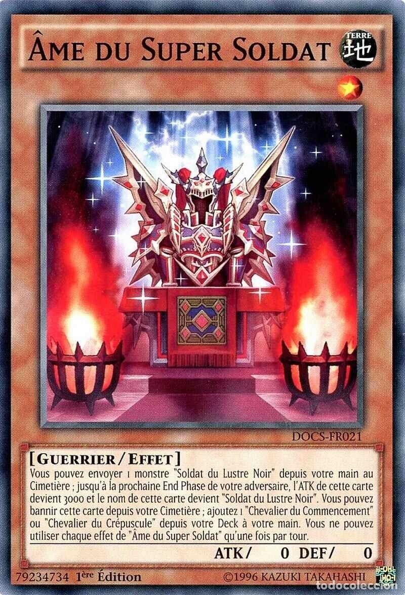 Carta YUGIOH-Ame du Super Soldat-DOCS-FR021-FRA-EX-Common 1.Ed - Konami