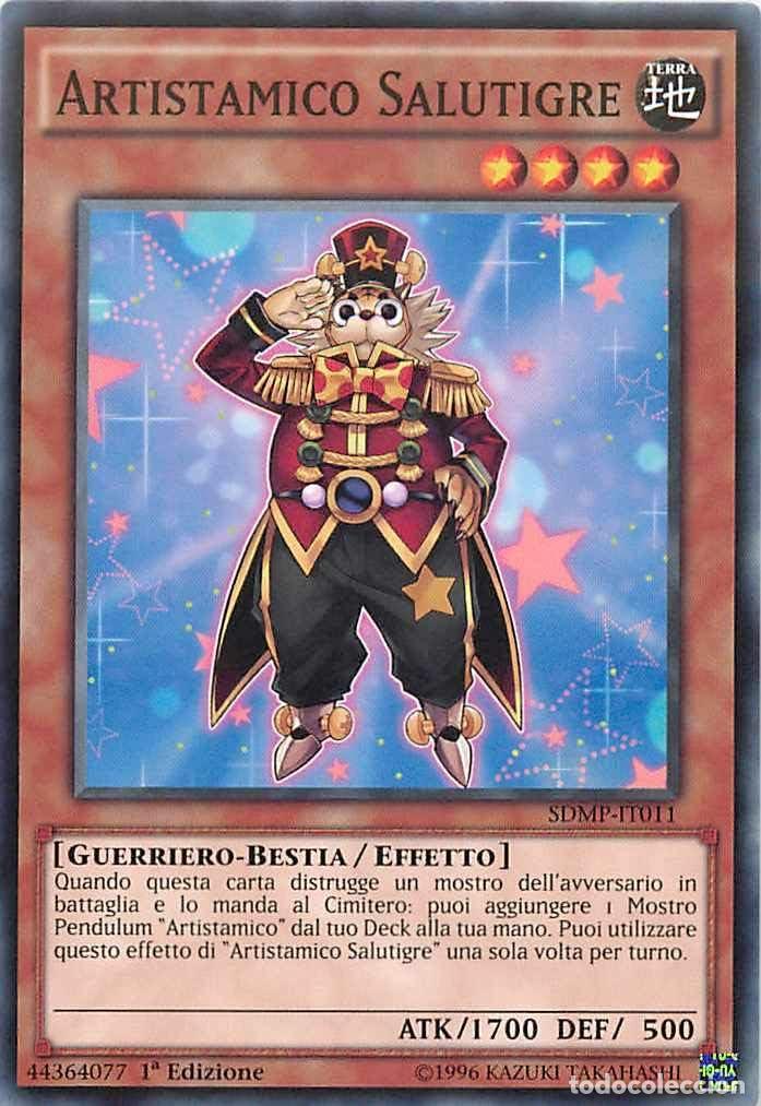 Carta YUGIOH-Artistamico Salutigre-SDMP-IT011-ITA-EX-Common 1.Ed - Konami