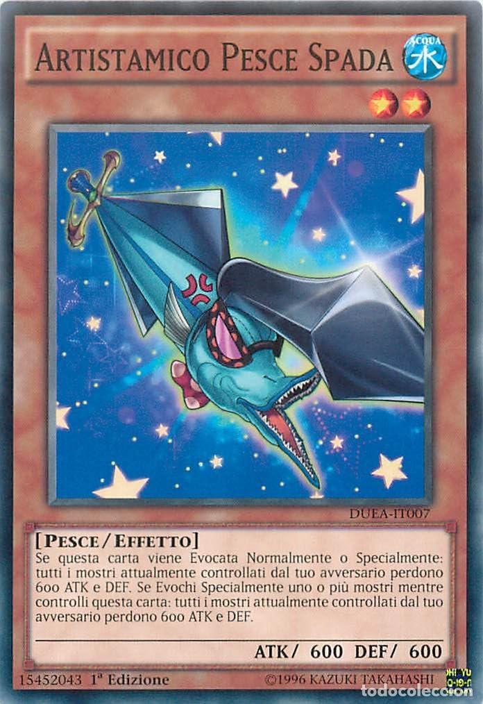 Carta YUGIOH-Artistamico Pesce Spada-DUEA-IT007-ITA-EX-Common 1.Ed - Konami