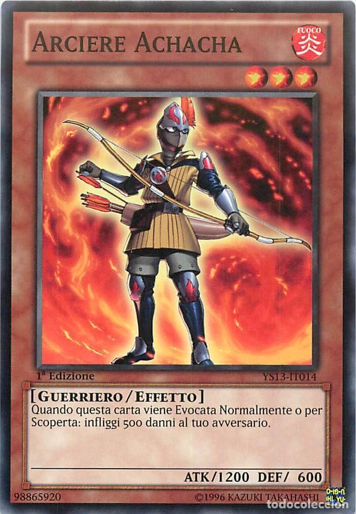 Carta YUGIOH-Arciere Achacha-GENF-IT003-ITA-Good-Common 1.Ed - Konami