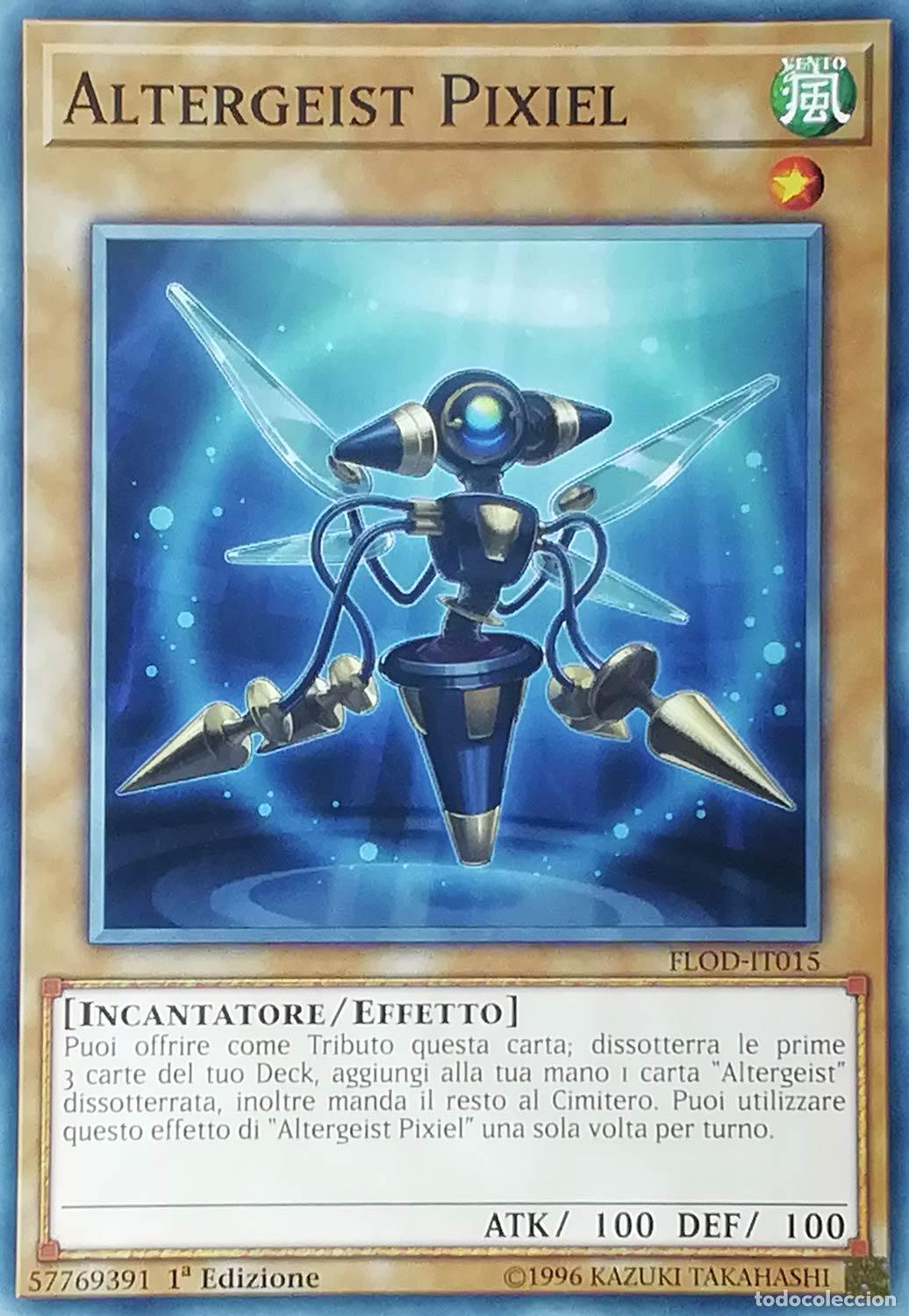 Carta YUGIOH-Altergeist Pixiel-FLOD-IT015-ITA-EX-Common 1.Ed - Konami