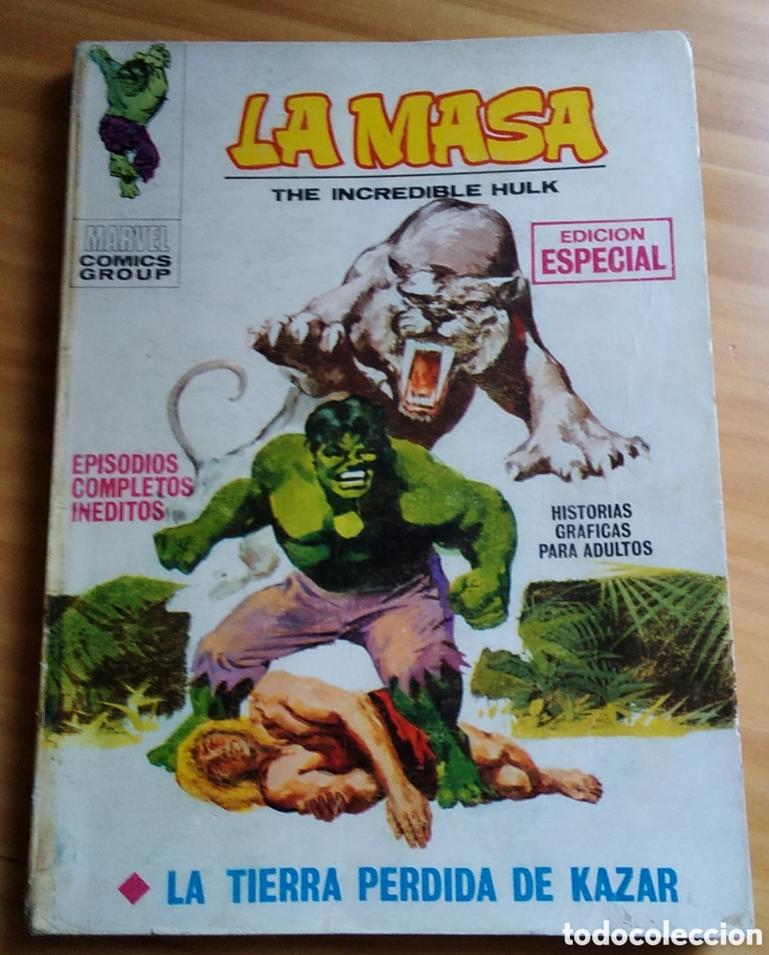 La masa cómic vértice V-1 número 4 la tierra perdida de kazar