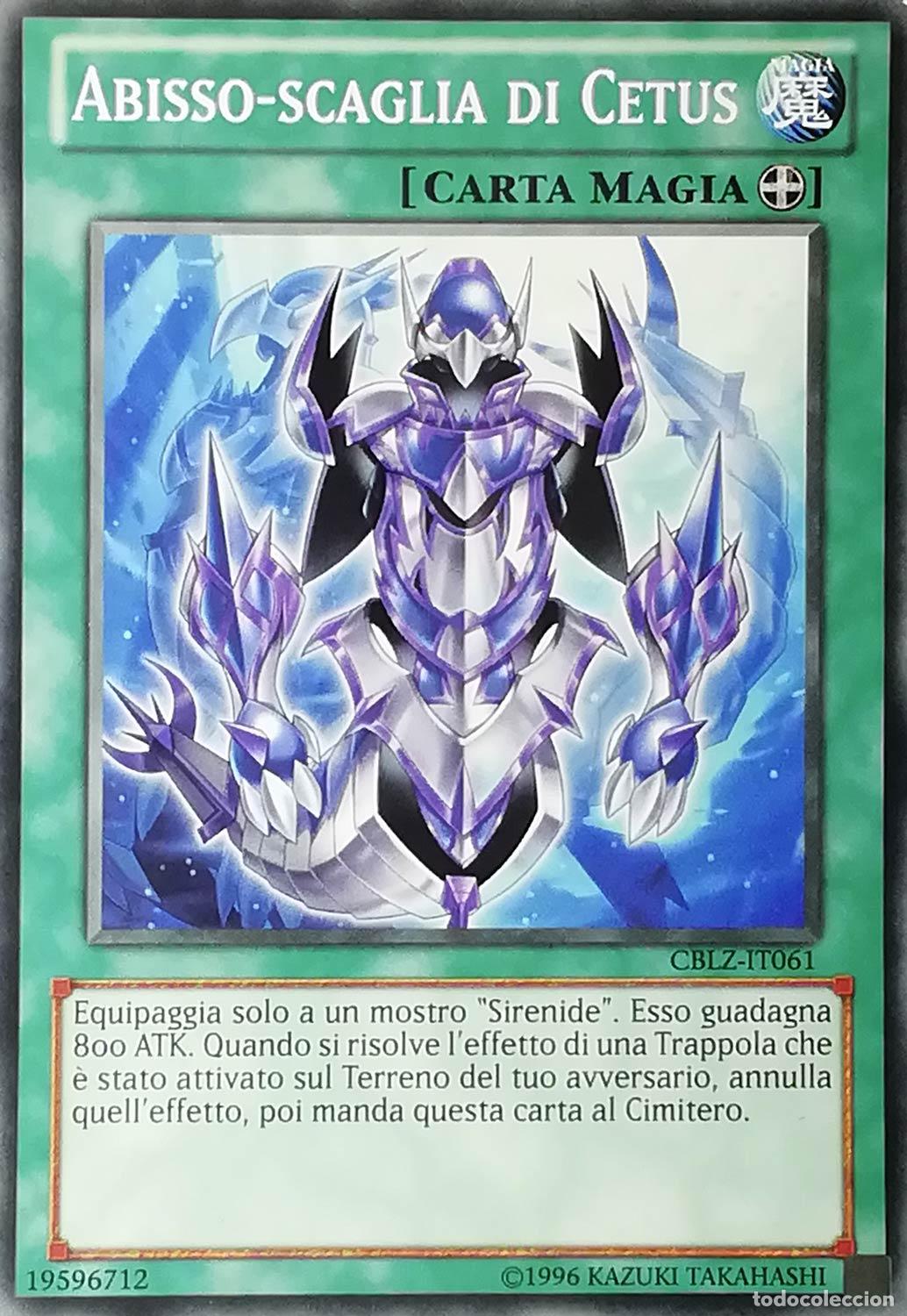 Carta YUGIOH-Abisso-scaglia di Cetus-CBLZ-IT061-ITA-EX-Common 1.Ed - Konami