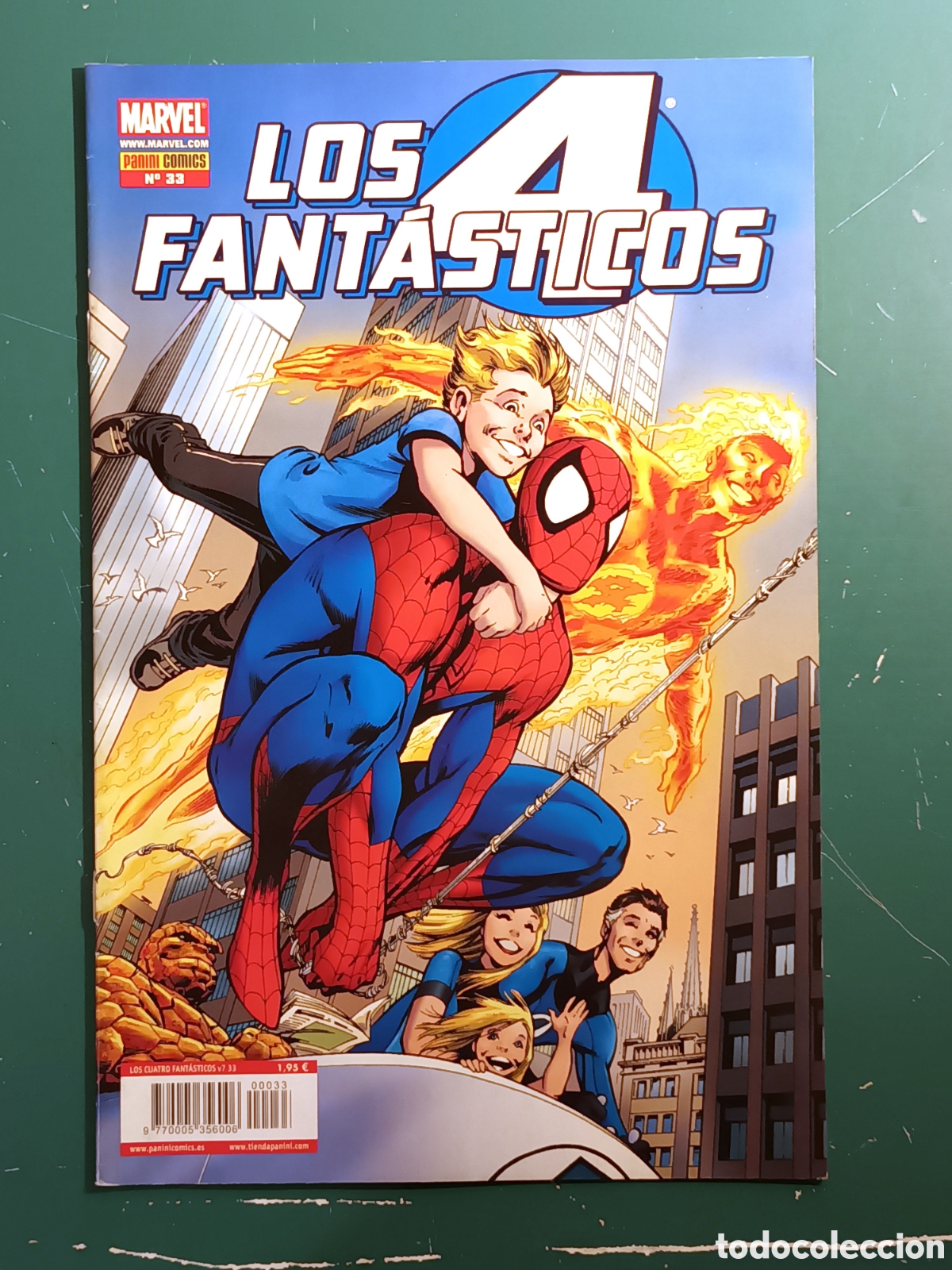 Los 4 Cuatro Fantásticos vol 7 N° 33 PANINI - MARVEL 2010 spiderman