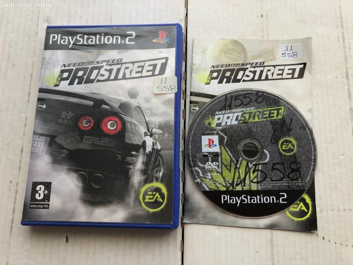 NEED FOR SPEED PRO STREET PS2 PLAYSTATION 2 PLAY STATION TWO KREATEN SONY