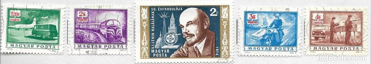 SD)1973-74 HUNGARY FROM THE SERIES MEANS OF TRANSPORT & 50TH ANNIVERSARY OF LENIN'S DEATH, 1870-192
