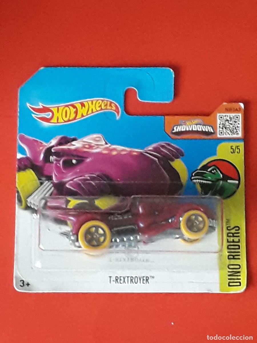 HOT WHEELS 2016 250/250 - T-REXTROYER DINO RIDERS TH TREASURE HUNT - NUEVO EN BLISTER - ESCALA 1:64