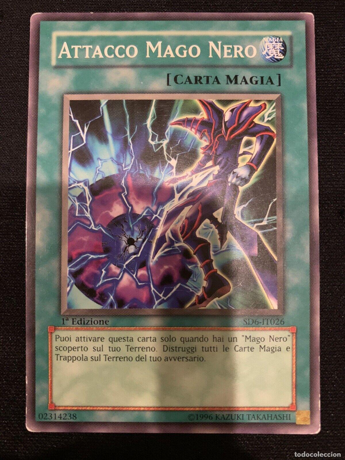 Carta YUGIOH-Attacco Mago Nero-SD6-IT026-ITA-Poor-Common 1.Ed - Konami