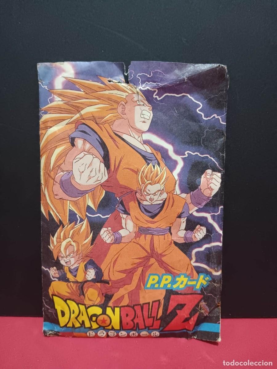 antiguo y raro sobre de cromos vacio serie dragon ball z bola de dragon año 1995 japan