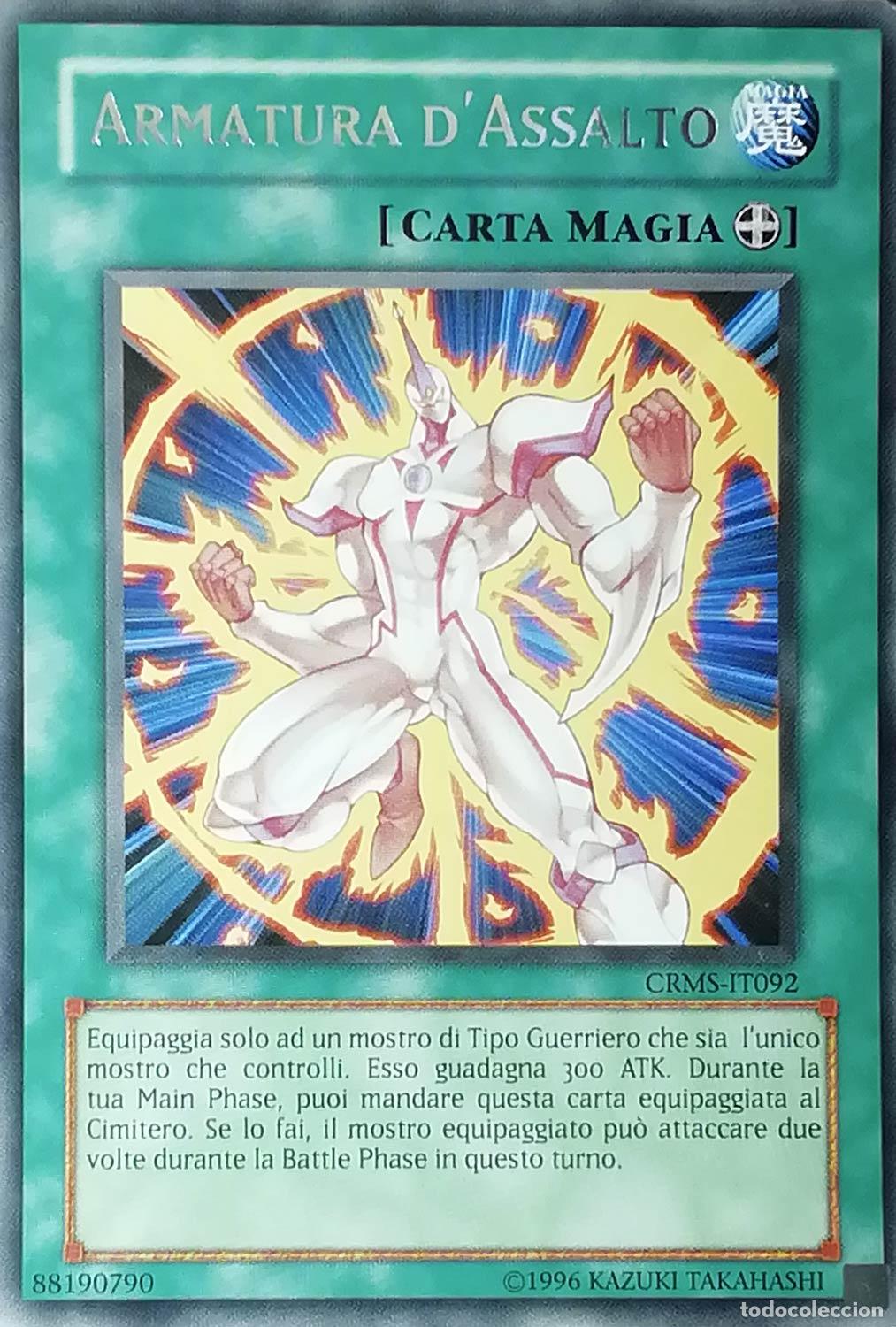 Carta YUGIOH-Armatura d'Assalto-CRMS-IT092-ITA-Good-Rare 1Ed - Konami