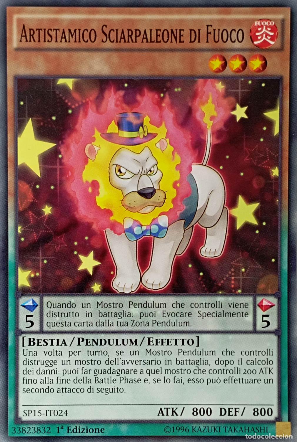 Carta YUGIOH-Artistamico Sciarpaleone di Fuoco-SP15-IT024-ITA-EX-Common 1.Ed - Konami