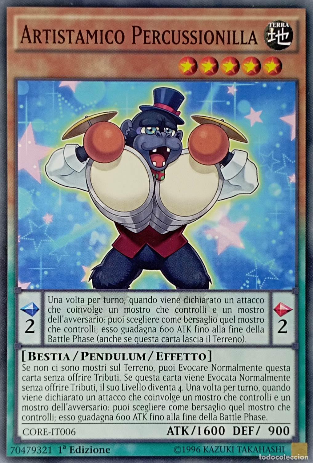 Carta YUGIOH-Artistamico Percussionilla-CORE-IT006-ITA-NM-Common 1.Ed - Konami