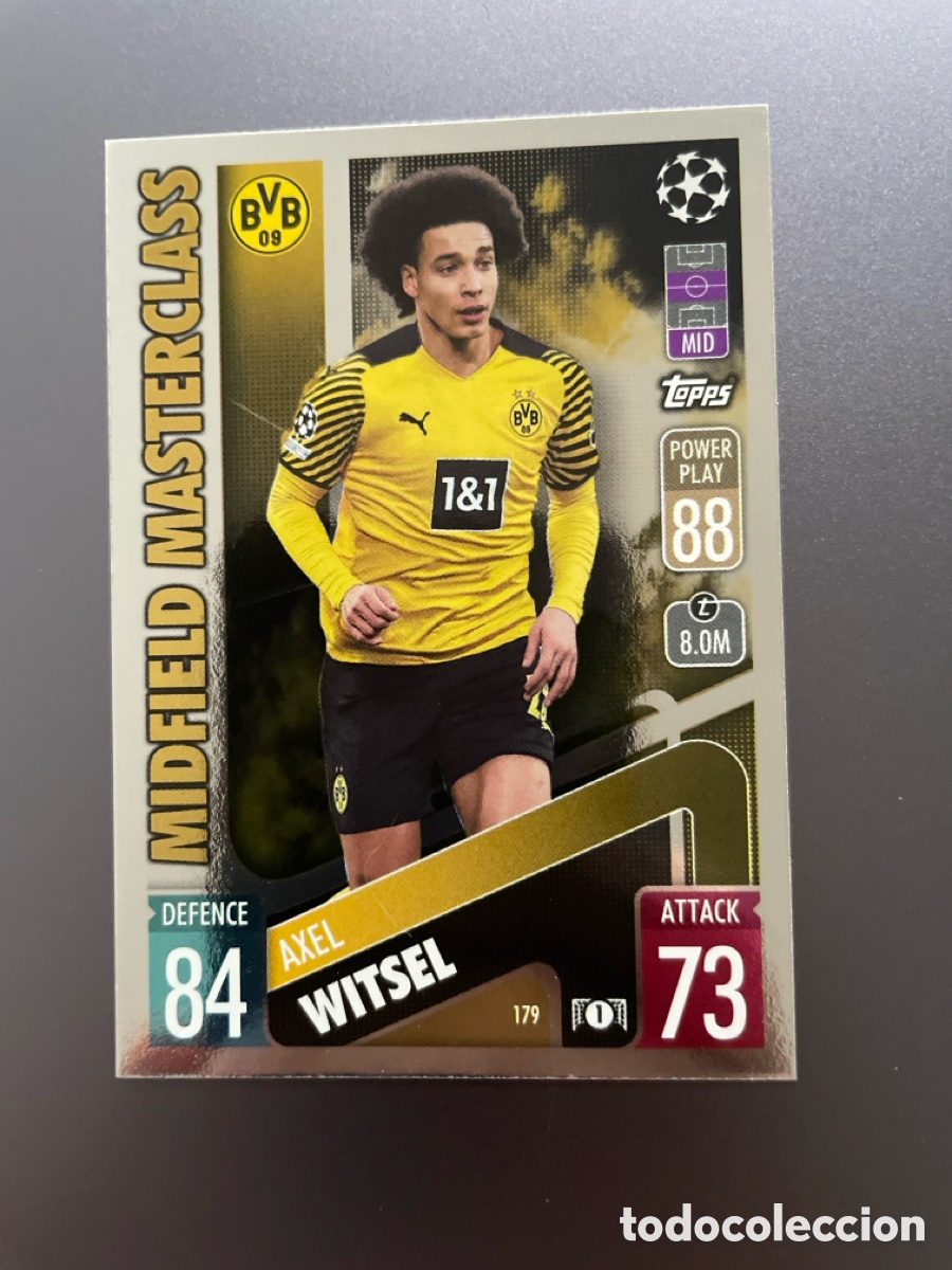 Witsel 179 Midfield Masterclass Match Attax 2021-22 2021 2022 Topps Borussia Dortmund