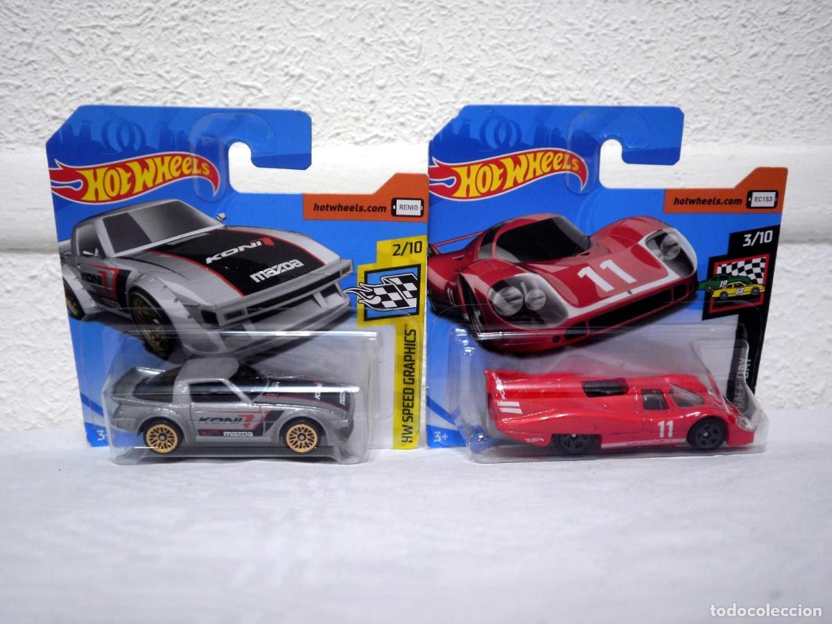 Lote 2 Hot Wheels: Mazda RX-7 y Porsche 917 LH
