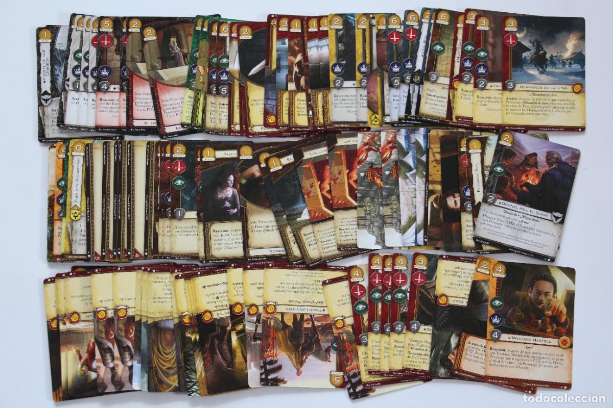 FFG A GAME OF THRONES JUEGO DE TRONOS CARD GAME LOTE +100 CARTAS EN ESPAÑOL