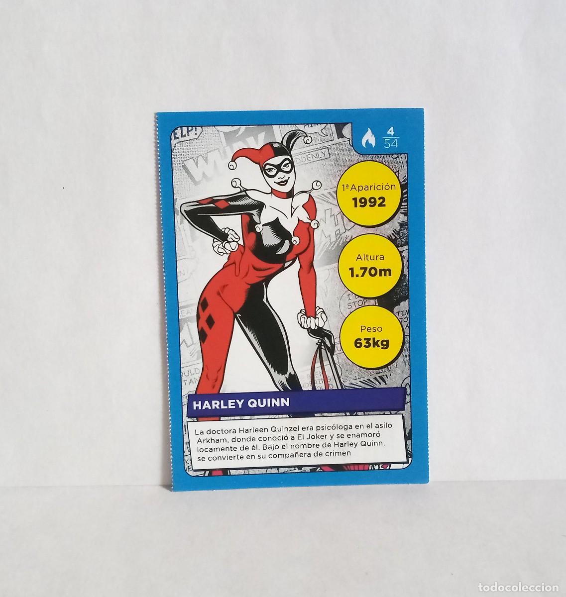Cromo nº 4 - Harley Quinn - Colección DC Superhéroes - Carrefour 2023