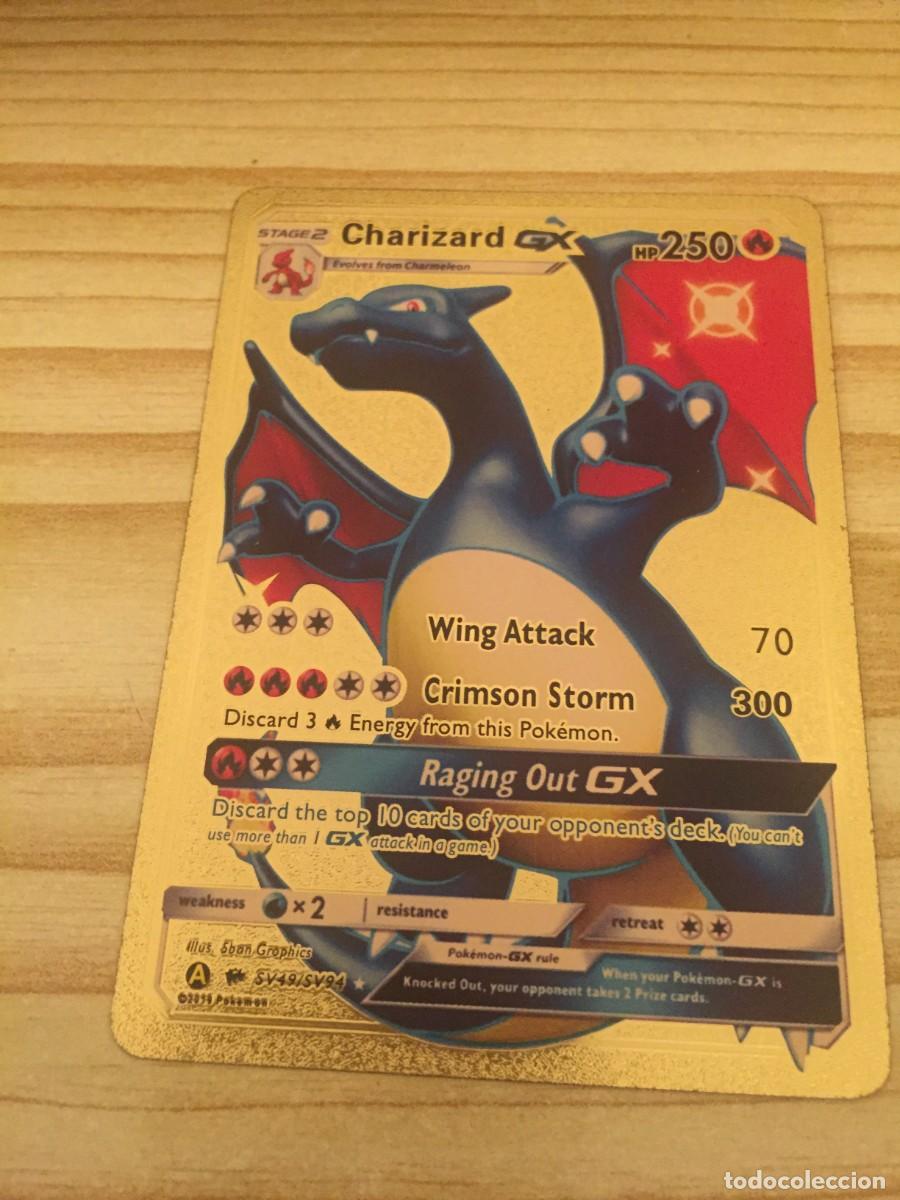carta pokemon charizard gx raging out gx
