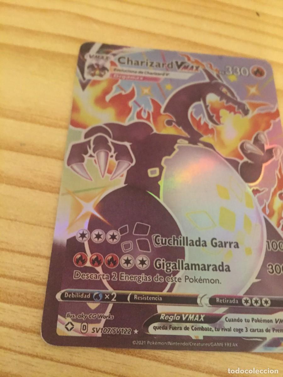 carta pokemon charizard vmax cuchillada garra