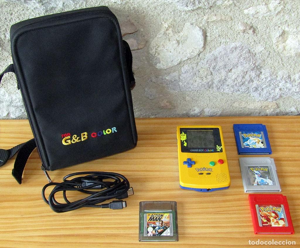LOTE CONSOLA NINTENDO GAME BOY COLOR EDICION ESPECIAL POKEMON - FUNCIONANDO
