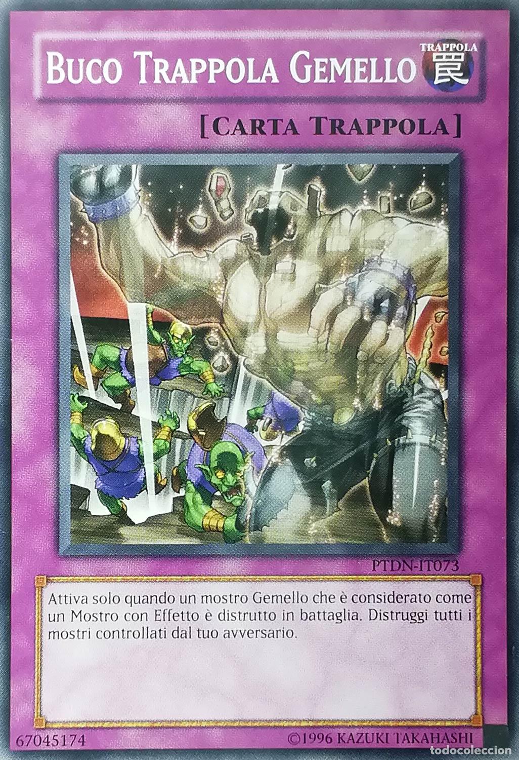 Carta YUGIOH-Buco Trappola Gemello-PTDN-IT073-ITA-Good- 1.Ed - Konami
