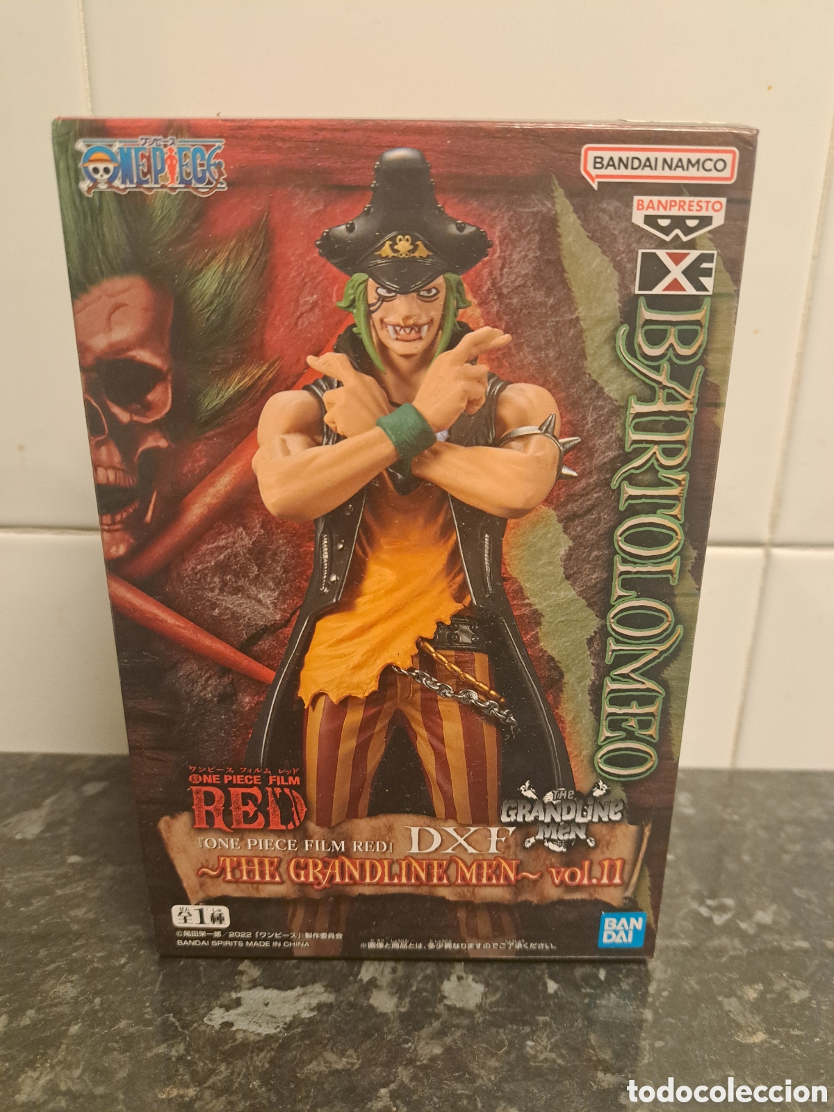FIGURA BARTOLOMEO DXF THE GRANDLINE MEN VOL.11 ONE PIECE FILM RED BANPRESTO INCLUYE CAJA