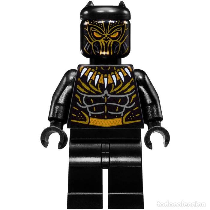 Minifigura LEGO Erik Killmonger con Golden Jaguar Suit de Lego MARVEL