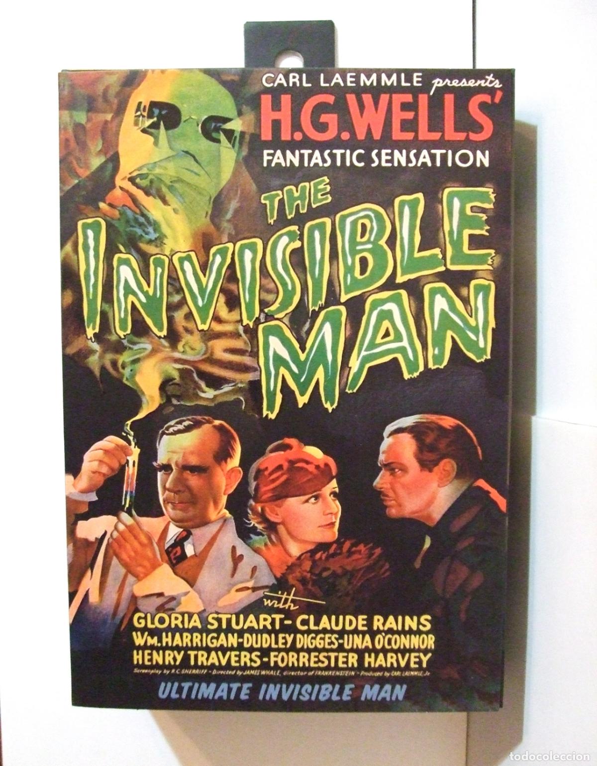 FIGURA THE INVISIBLE MAN 17 CM. NECA REEL TOYS UNIVERSAL MONSTERS H.G. WELLS CARL LAEMMLE EL HOMBRE