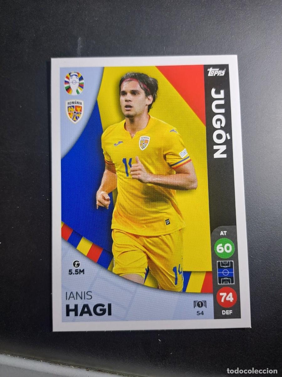 CROMO IANIS HAGI 54 JUGON RUMANIA TOPPS MATCH ATTAX LIDL EURO 2024 GERMANY ALEMANIA
