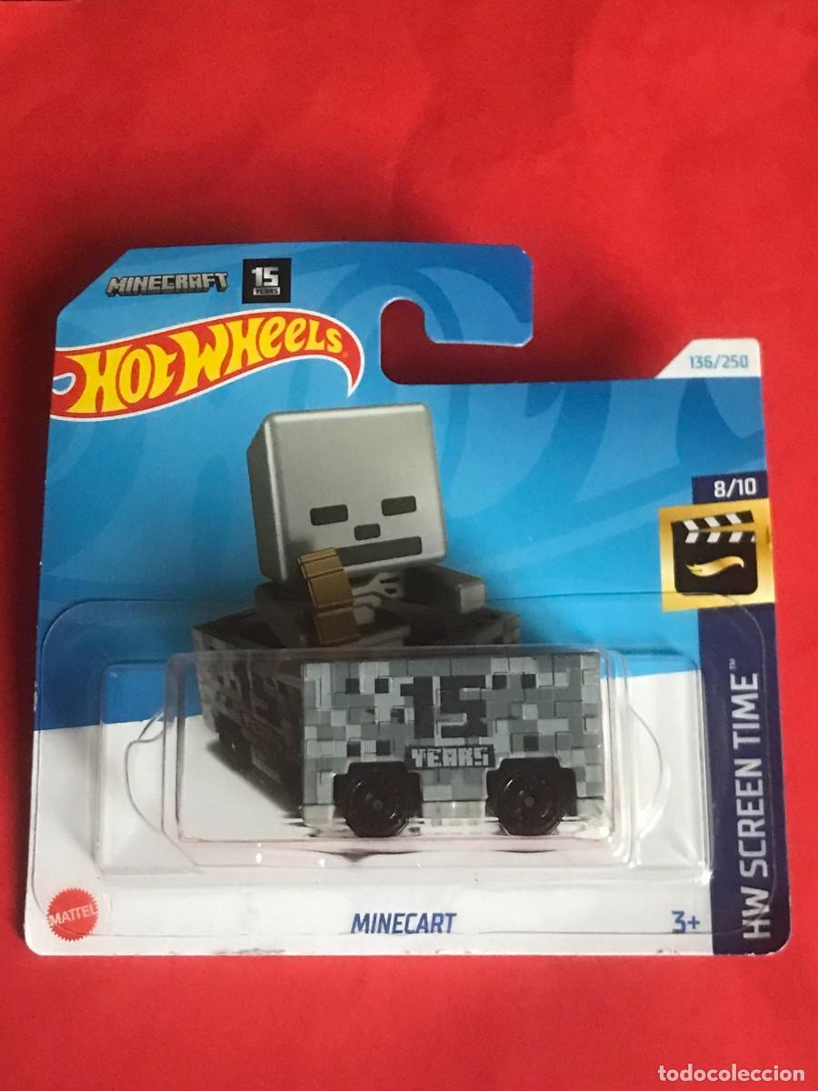 HOT WHEELS 2024 136/250 - MINECART MINECRAFT HW SCREEN TIME - ESCALA 1:64