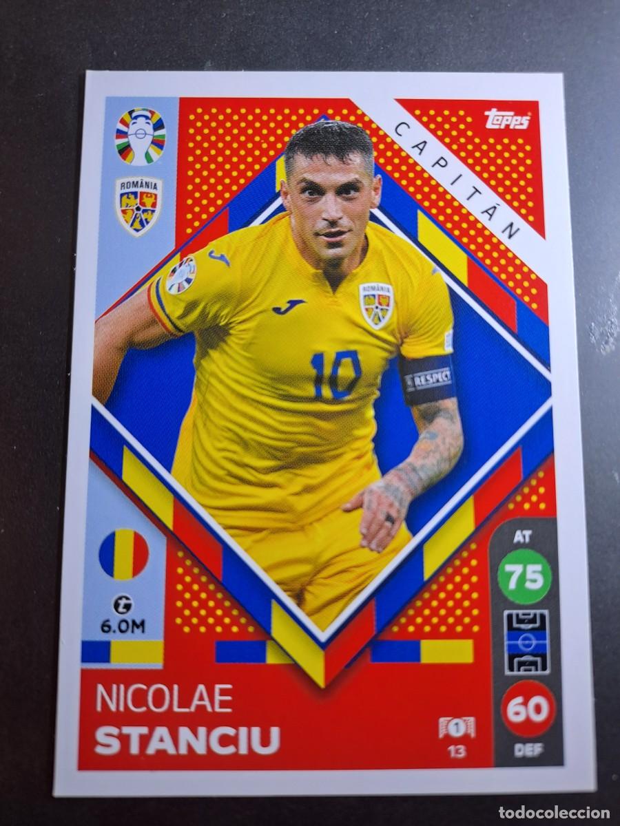 CROMO NICOLAE STANCIU 13 CAPITAN RUMANIA TOPPS MATCH ATTAX LIDL EURO 2024 GERMANY ALEMANIA