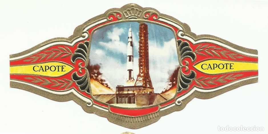 ❤️ Vitola de Puro 18, Tabacos Capote, Serie A, Colección Conquista del Espacio, 1973, Grande