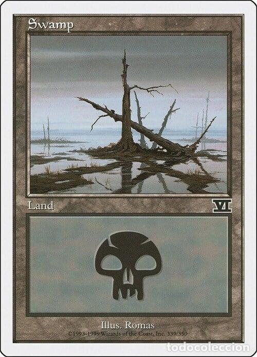Carta MTG-Palude (V.1)-Sesta Edizione-N.339-ITA-Good- - Magic the Gathering