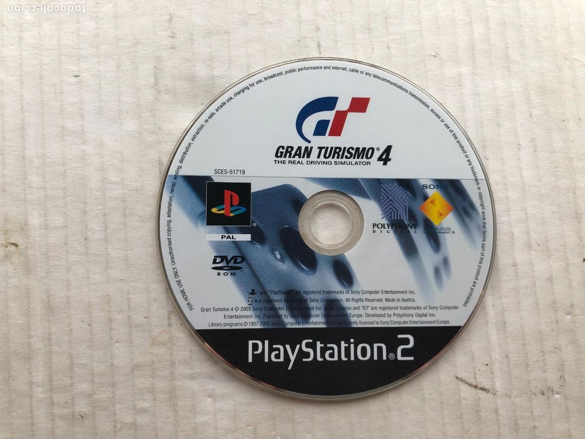 GRAN TURISMO 4 -- PS2 PLAYSTATION 2 PLAY STATION TWO KREATEN