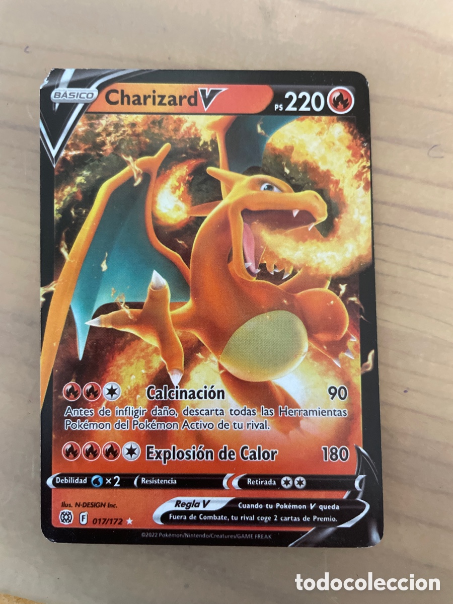 CHARIZARD V 17/172 2022 POKEMON ESPADA Y ESCUDO ASTROS BRILLANTES