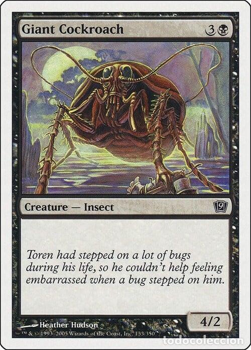 Carta MTG-Scarafaggio Gigante-Nona Edizione-N.133-ITA-EX- - Magic the Gathering
