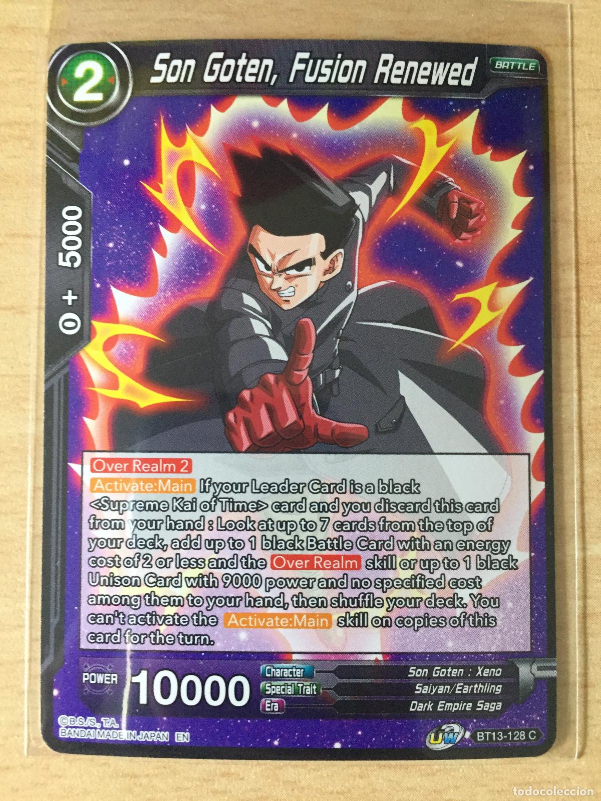 BT13-128C - SON GOTEN, FUSION RENEWED - DRAGON BALL TRADING CARDS