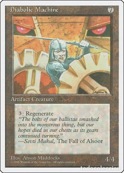 Carta MTG-Diabolic Machine-Quarta Edizione-N.344-EN-EX- - Magic the Gathering