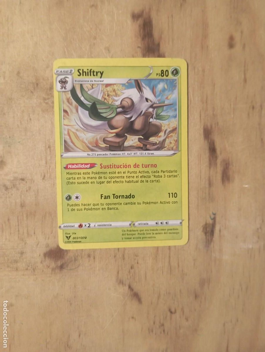 Carta pokemon shifty fan tornado