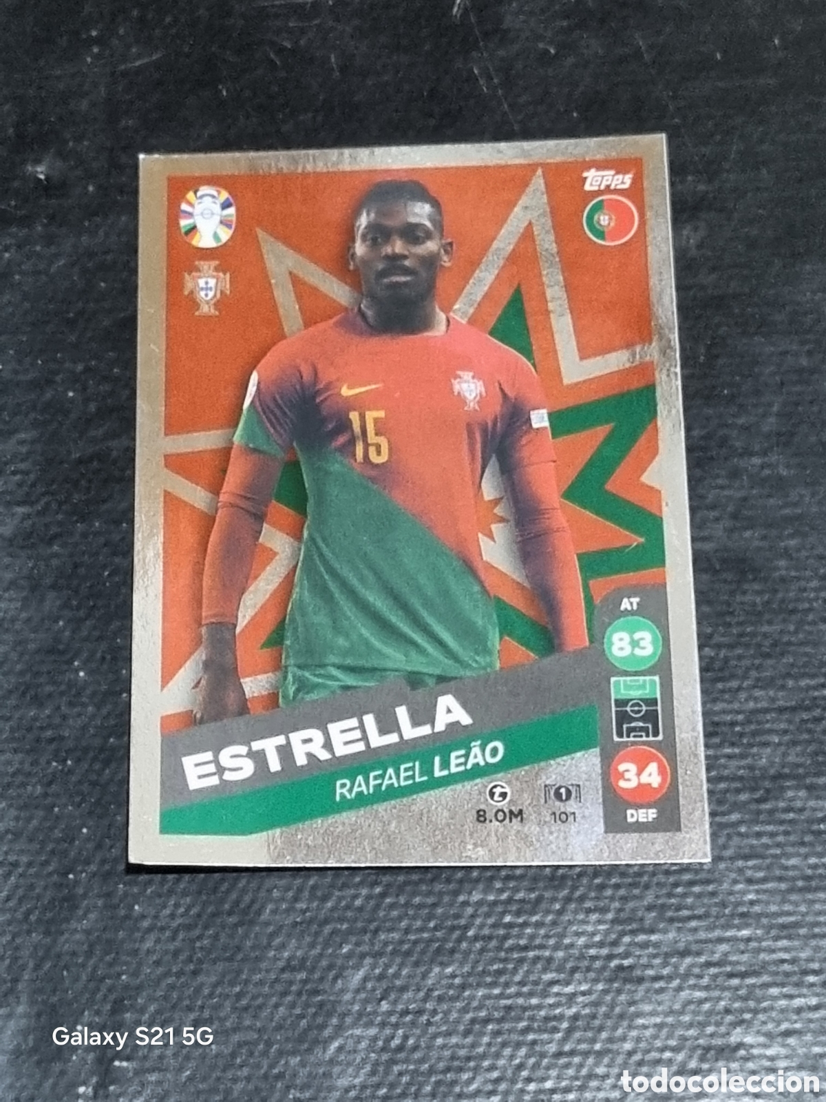 101 - RAFAEL LEAÕ PORTUGAL MATCH ATTAX LIDL UEFA EUROCOPA 2024 TOPPS