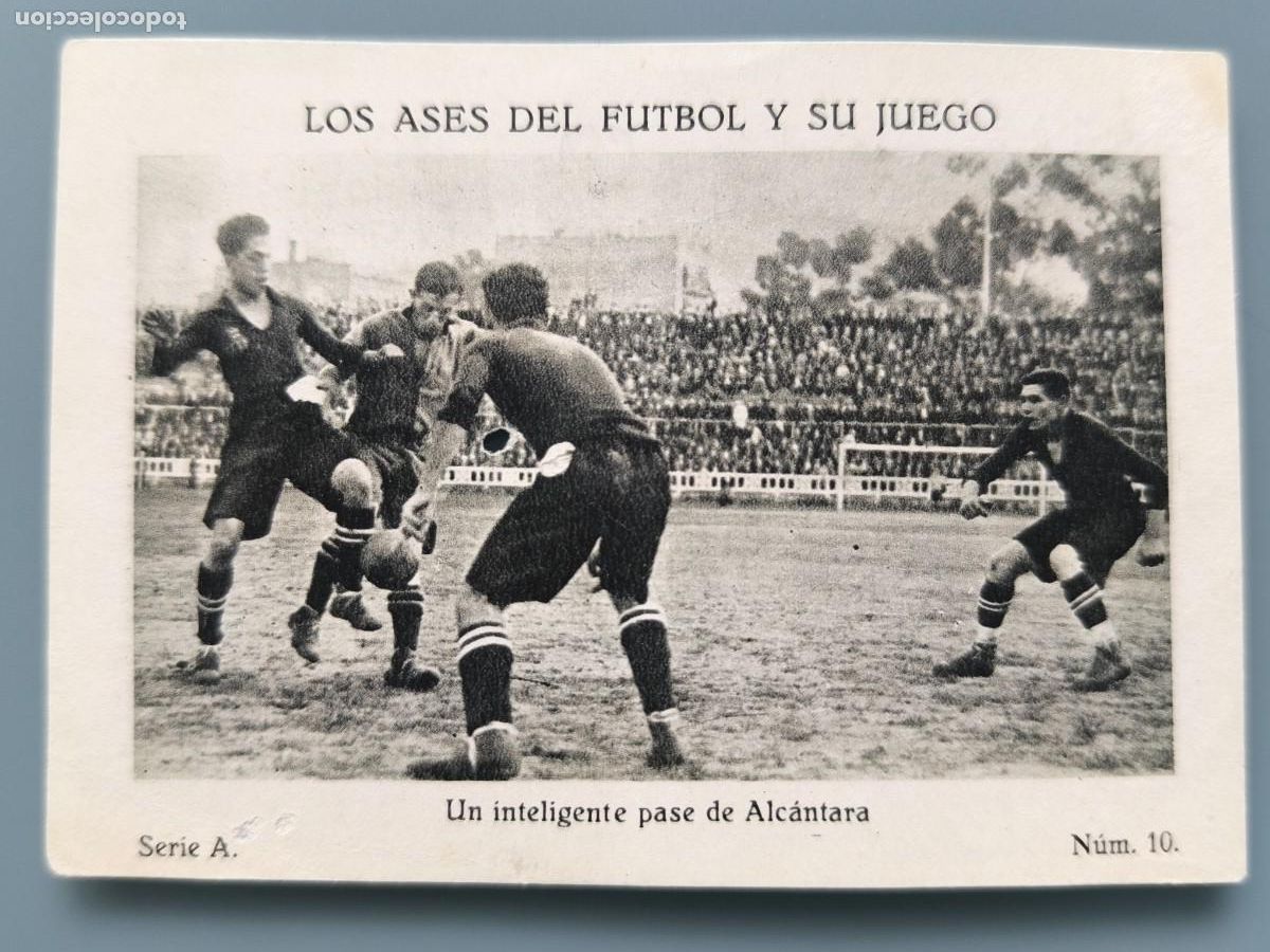 VERY RARE CARD PAULINO ALCANTARA BARCELONA ASES DEL FUTBOL TOP STARS 1920s GREAT CONDITION FOOTBALL