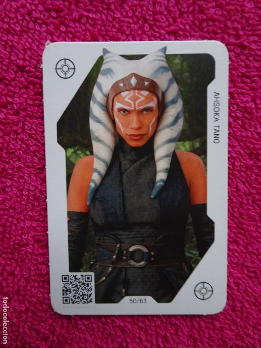 juego de cartas star wars 50 ahsoka tano supermercados carrefour 2021