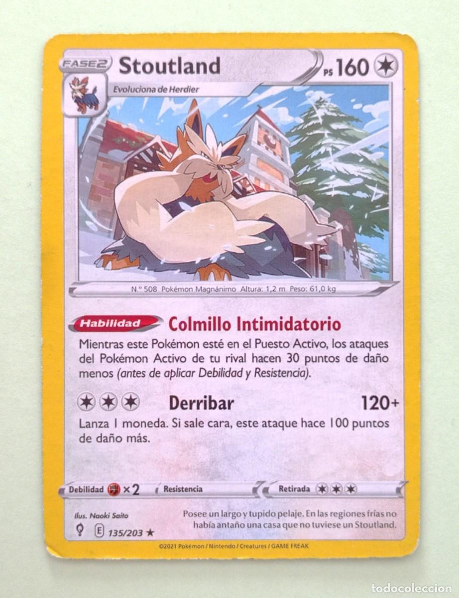 CARTA POKÉMON FASE 2 STOUTLAND (135/203) (2021)