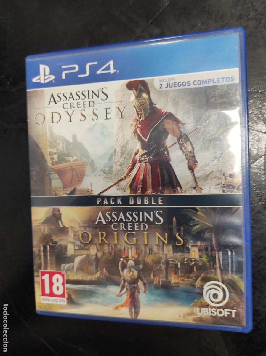 Assassins Creed Odyssey Origins Doble - Sony Playstation 4 Play Station Ps4 - PAL ESP Completo