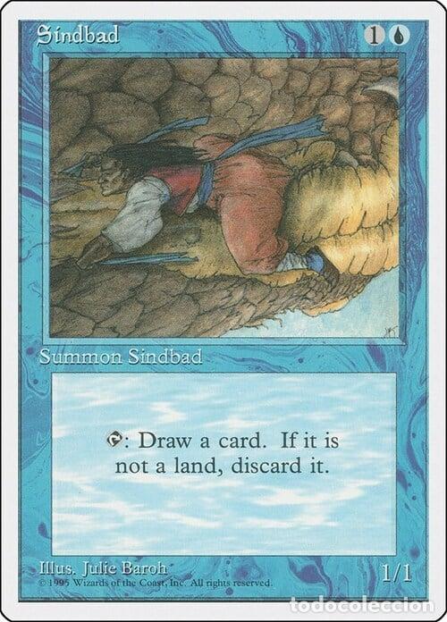 Carta MTG-Sindbad-Quarta Edizione-N.100-ITA-Poor-Uncommon - Magic the Gathering