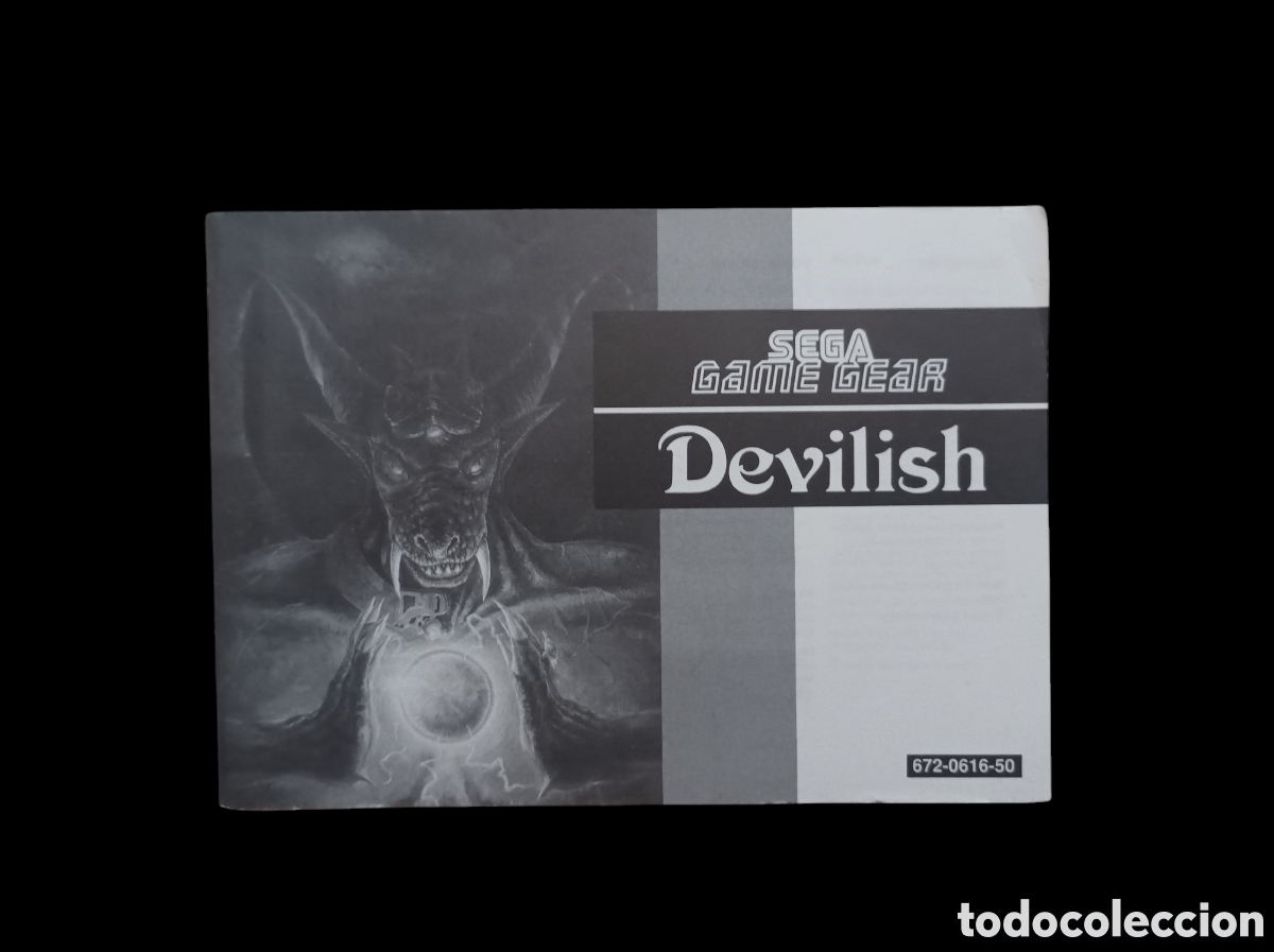 Manual instrucciones juego SEGA GAME GEAR DEVILISH