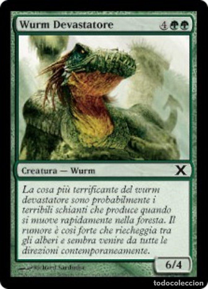 Carta MTG-Wurm Devastatore-Decima Edizione-N.257-ITA-Good-Common - Magic the Gathering
