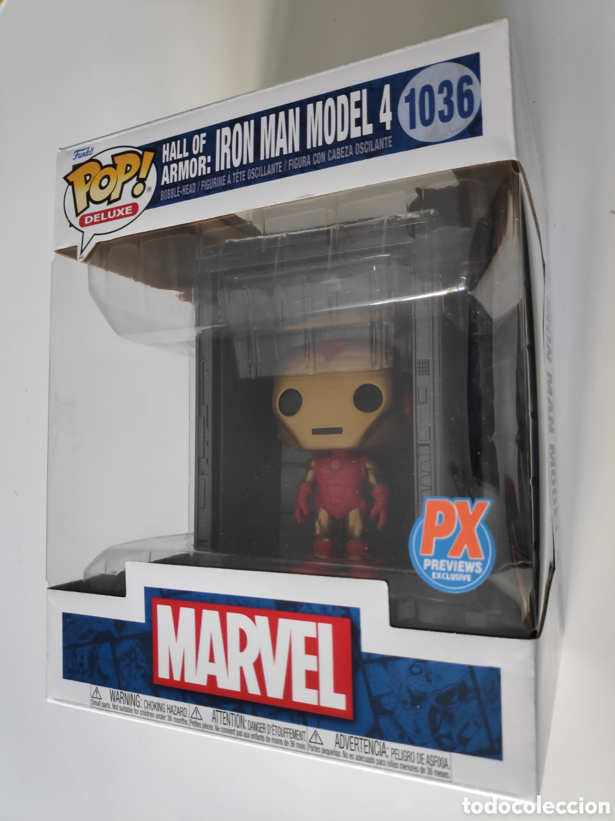 Figura 15cm Funko Pop deluxe Hall of armor Iron man model 4 Marvel px exclusive