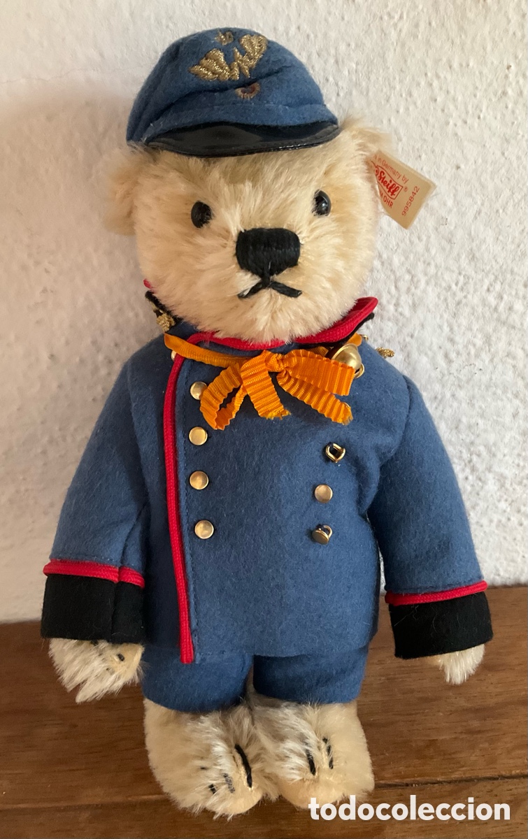 Oso ferroviario Steiff Karl, edición limitada, pieza de colección, coleccionable vintage.